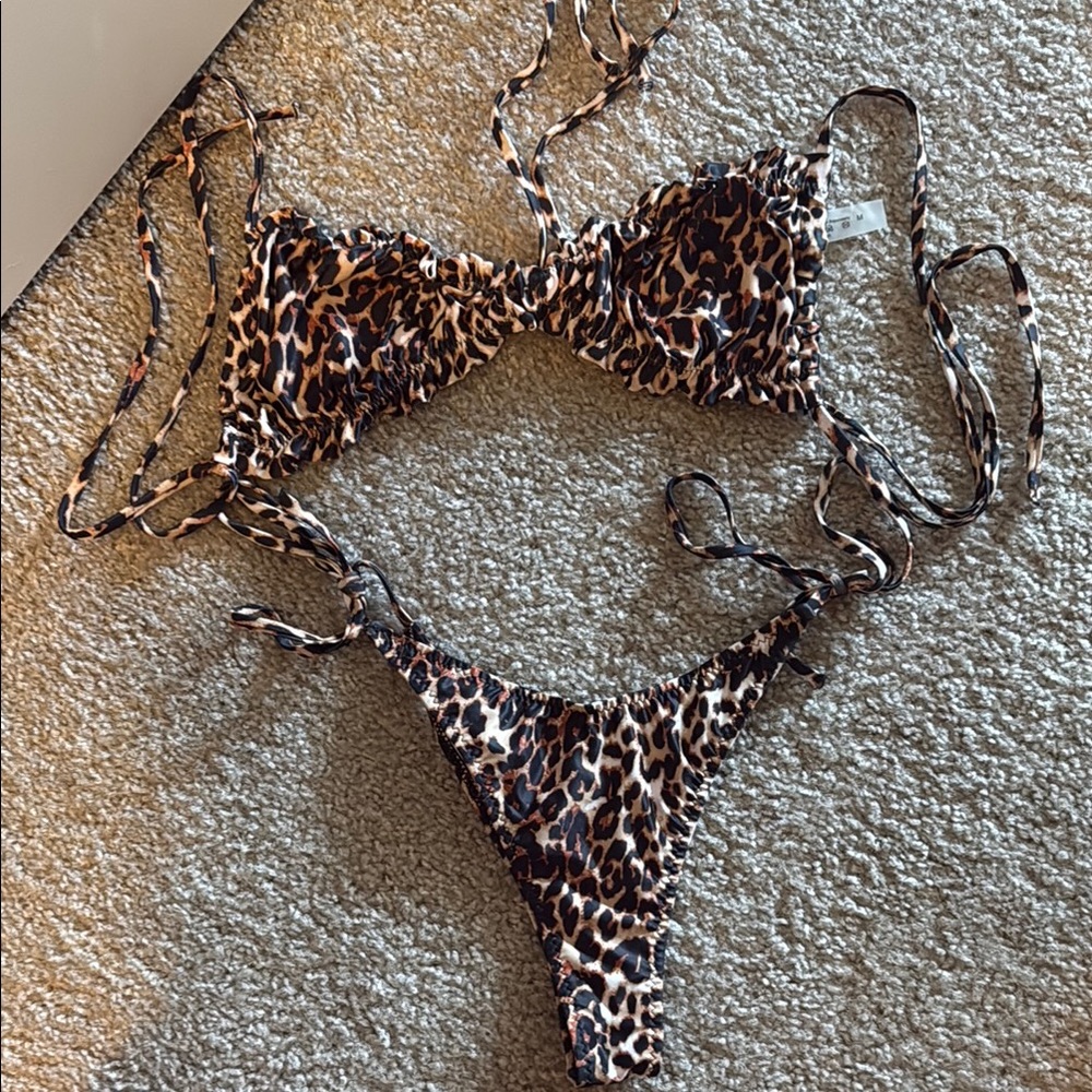 Leopard Print Bikini Set